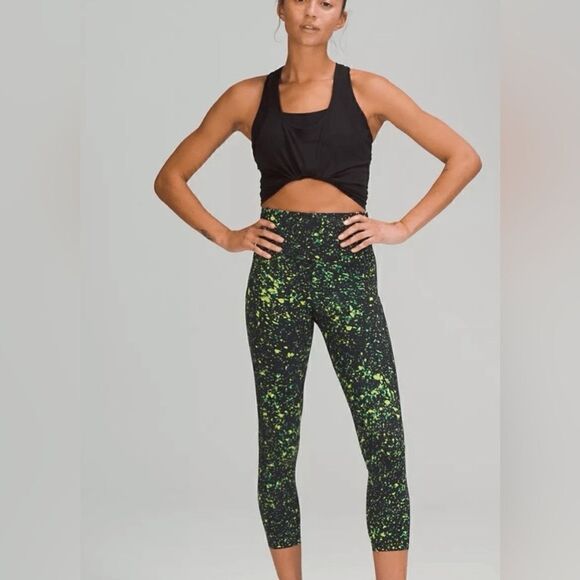 Lululemon Base Pace Crop Leggings 23” Sparks Fly - Picture 2 of 9